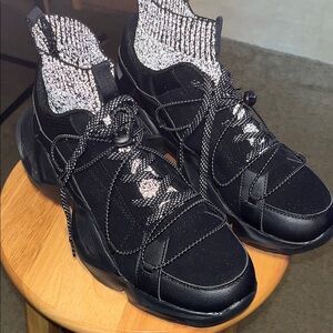 Boohoo Mens Black Slip-On Loafers